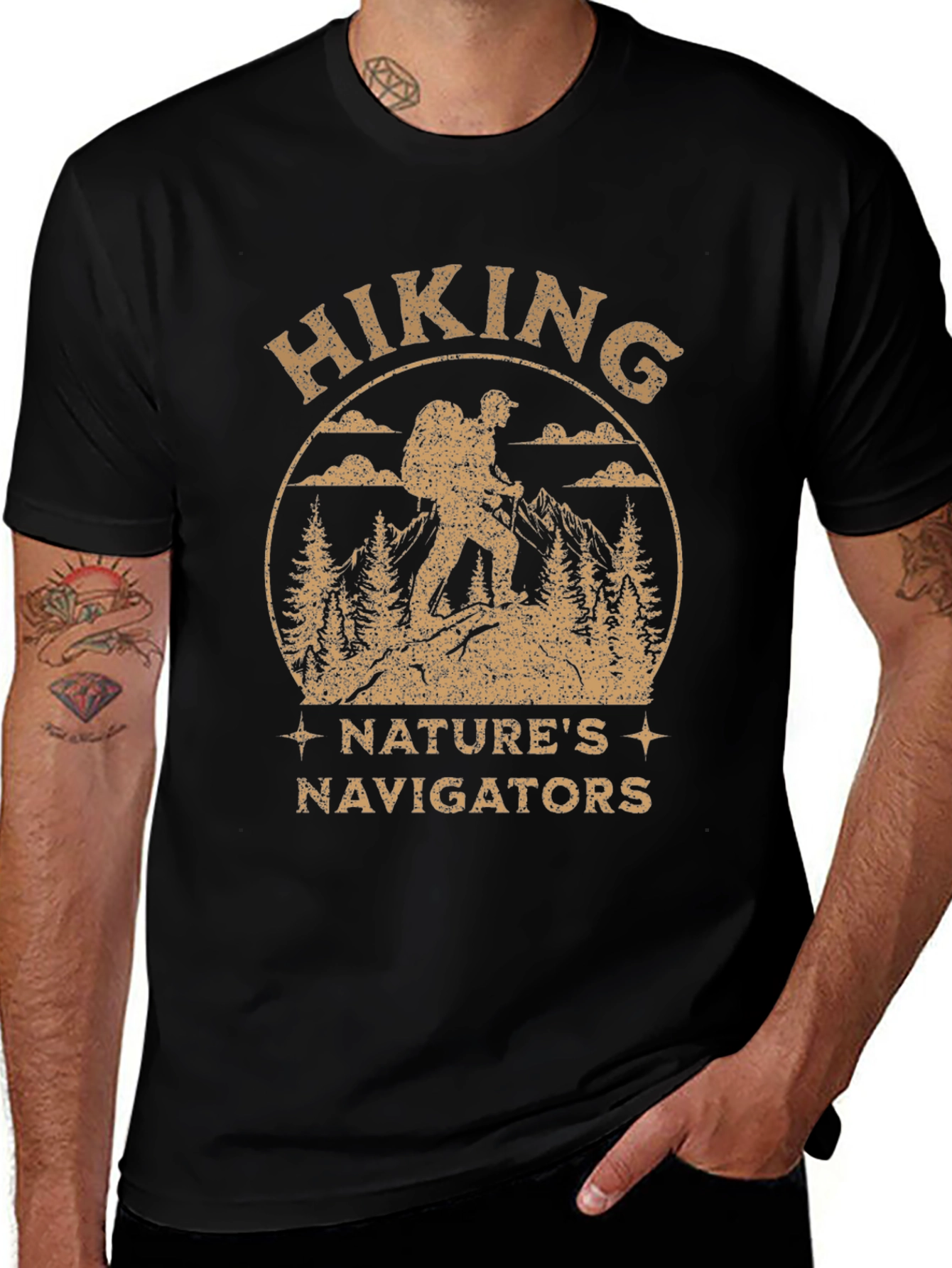 Hiking Natures Navigators Graphic T-Shirt