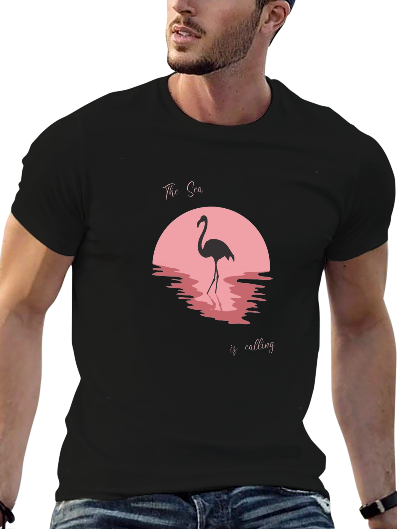 Flamingo Sunset Graphic Tee