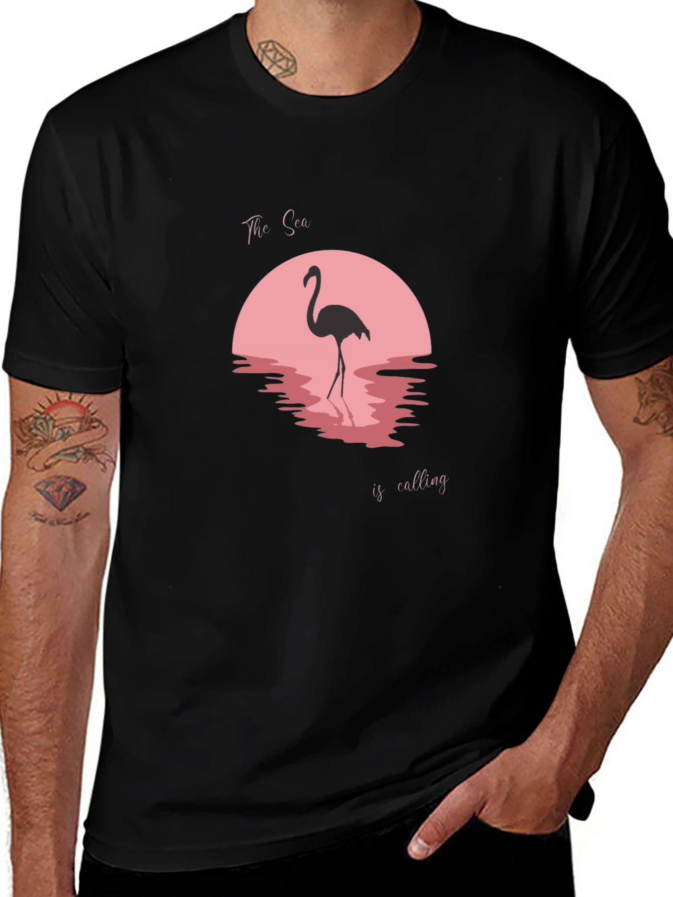 Flamingo Sunset Graphic Tee