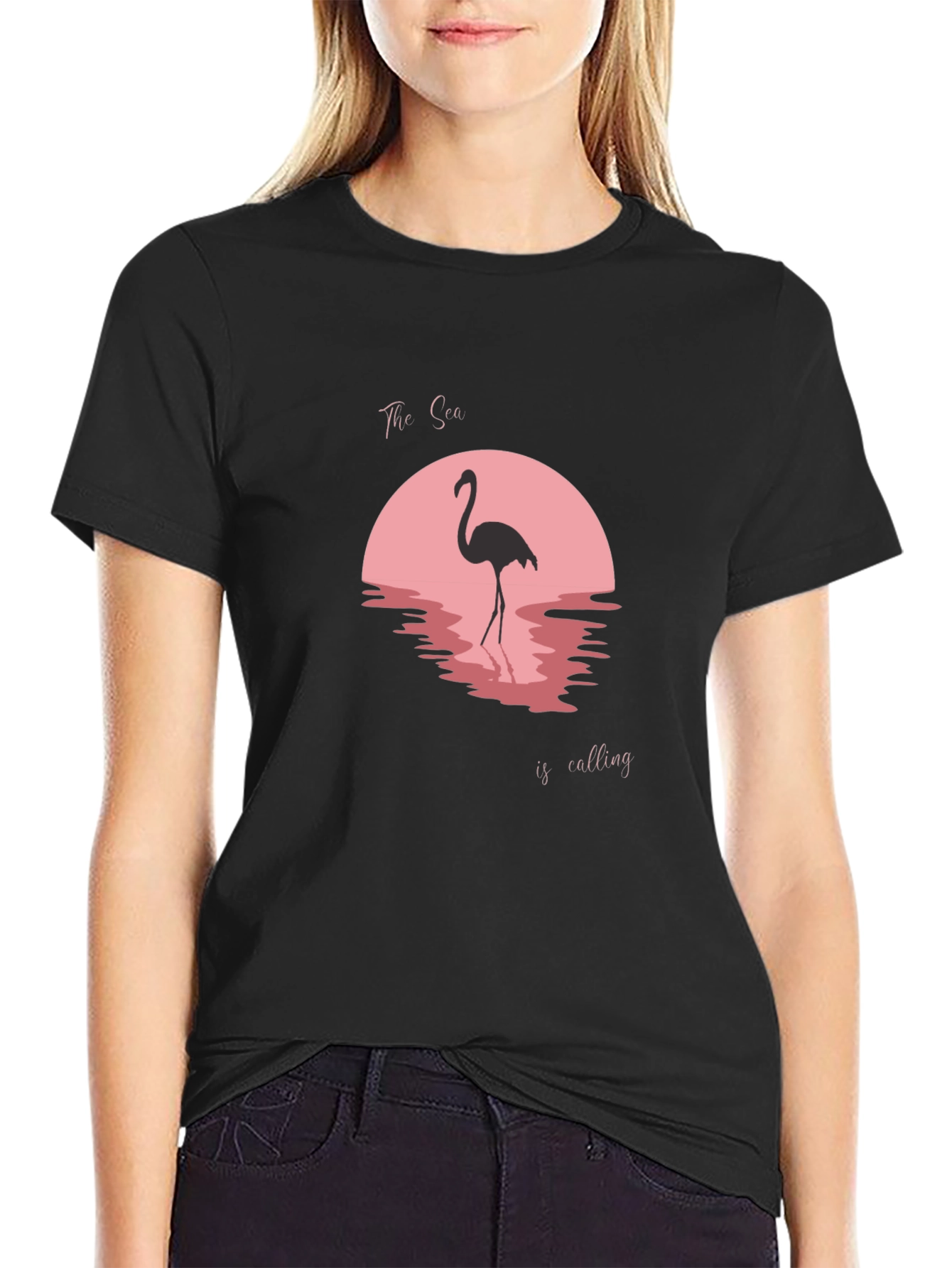 Flamingo Sunset Graphic Tee