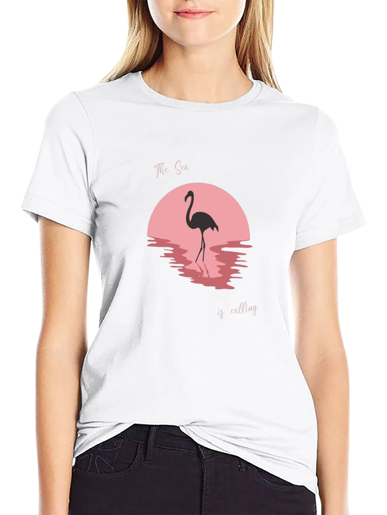 Flamingo Sunset Graphic Tee