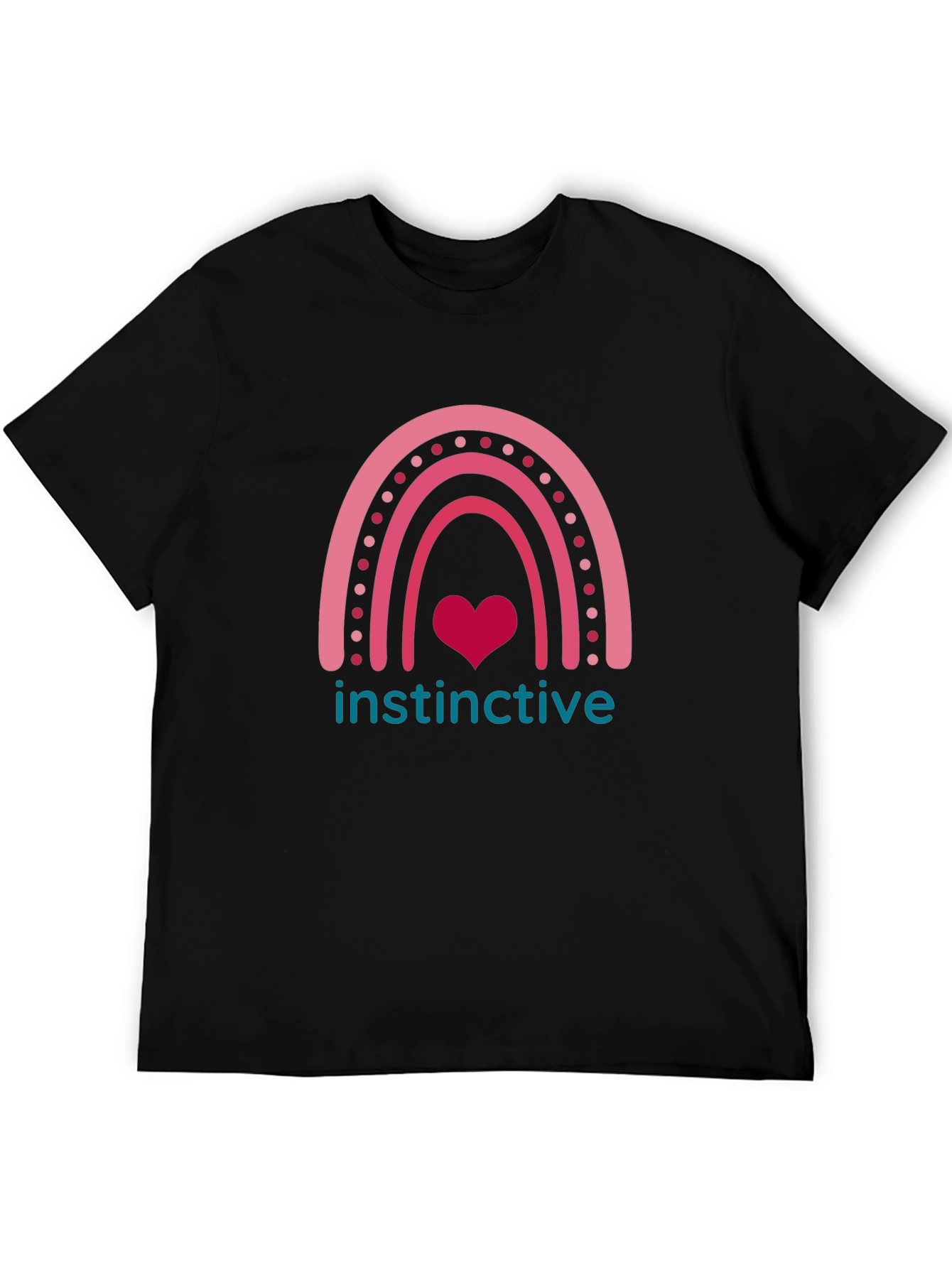 Instinctive Heart Rainbow Graphic T-Shirt