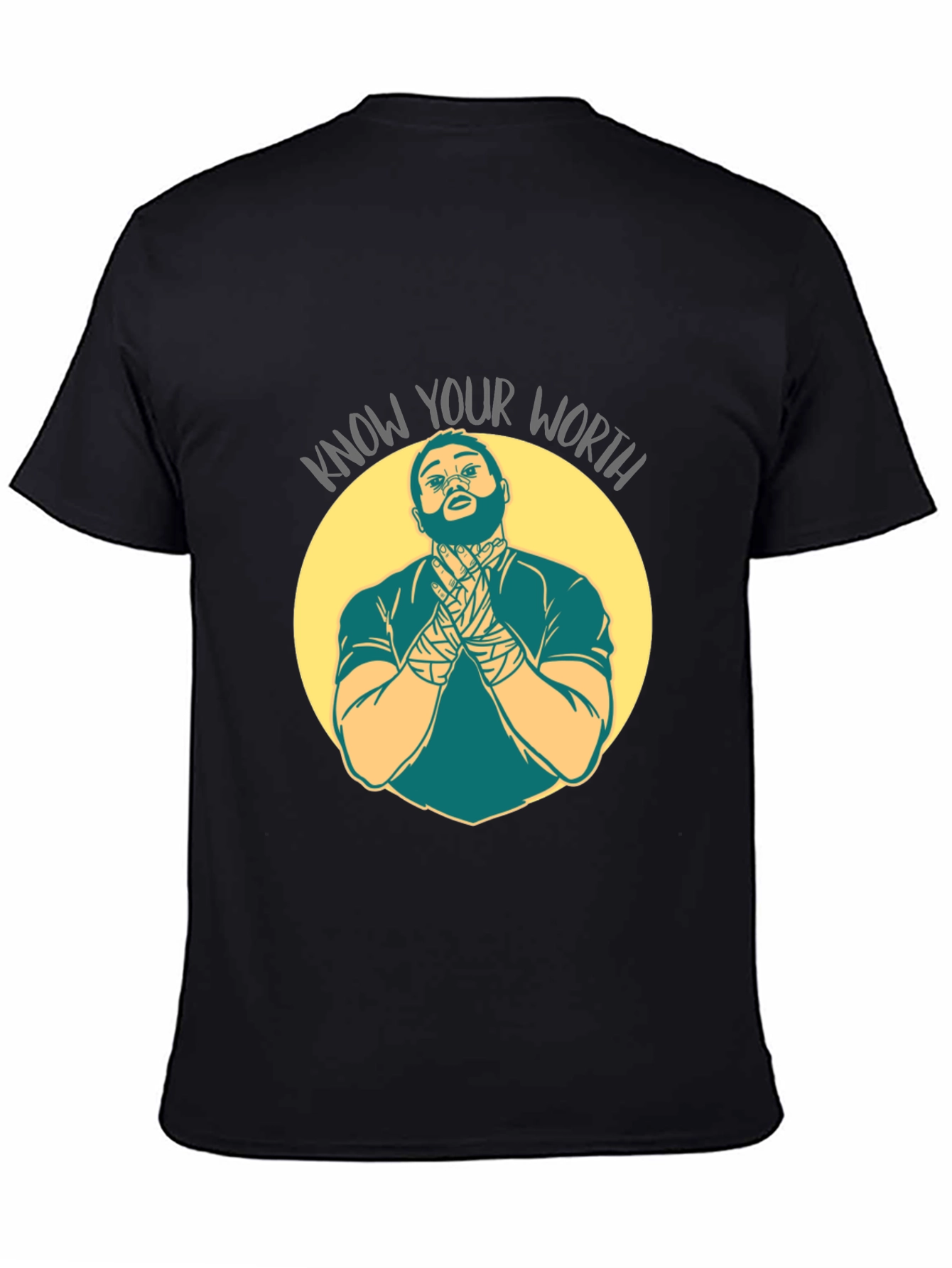 Know Your Worth Graphic T-Shirt - Black
