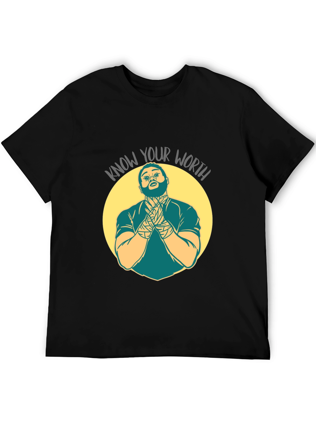 Know Your Worth Graphic T-Shirt - Black