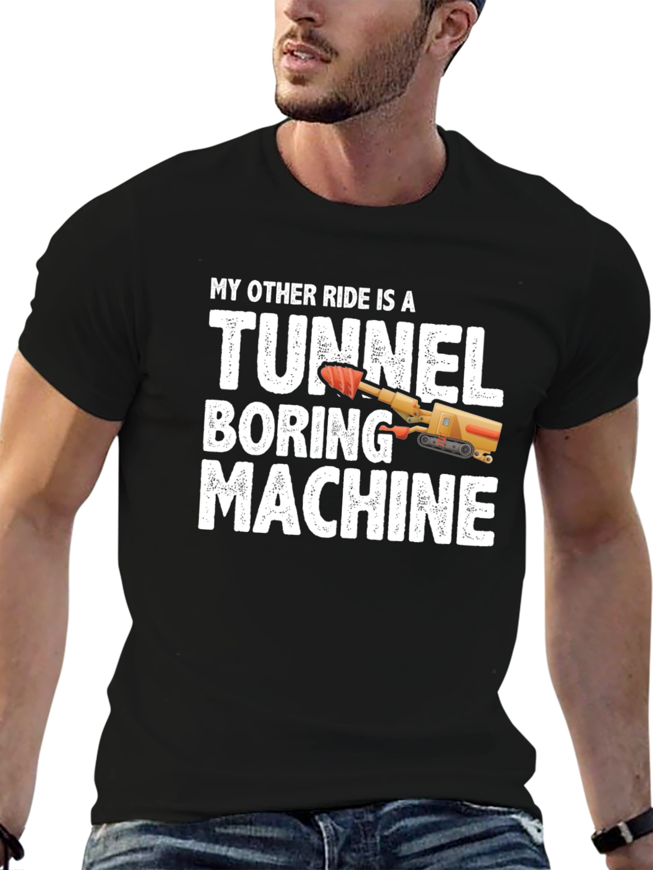 Tunnel Boring Machine T-Shirt - Funny Construction Tee