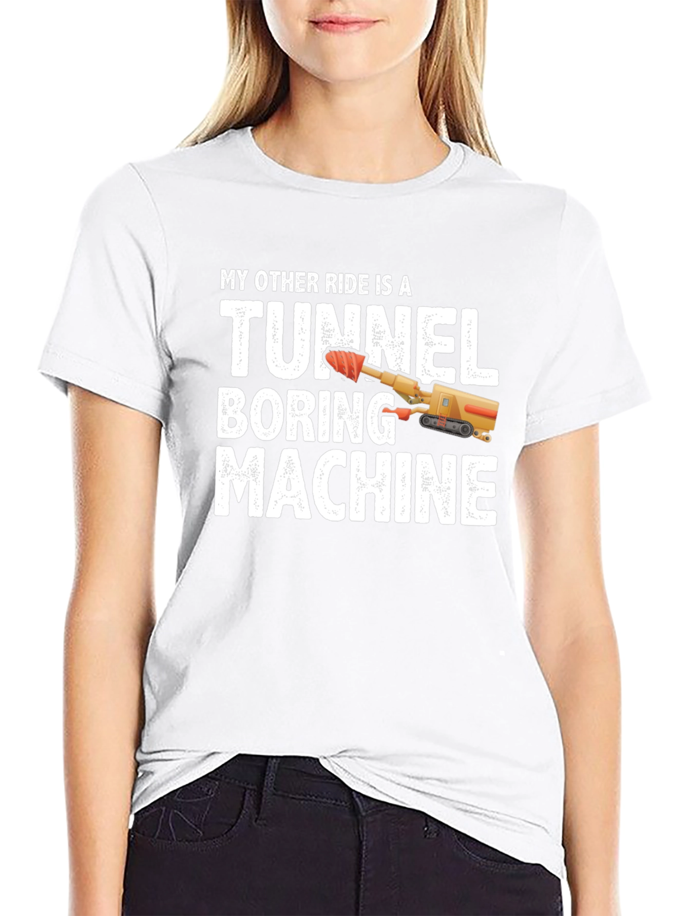 Tunnel Boring Machine T-Shirt - Funny Construction Tee
