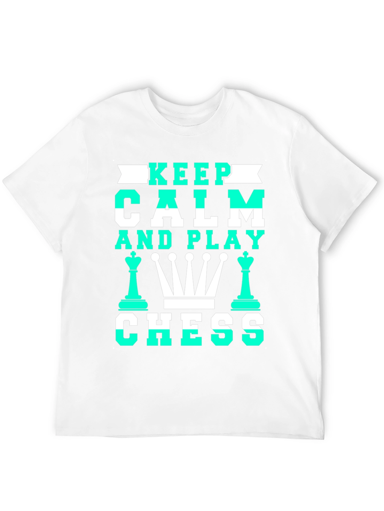 Keep Calm and Play Chess Graphic T-Shirt