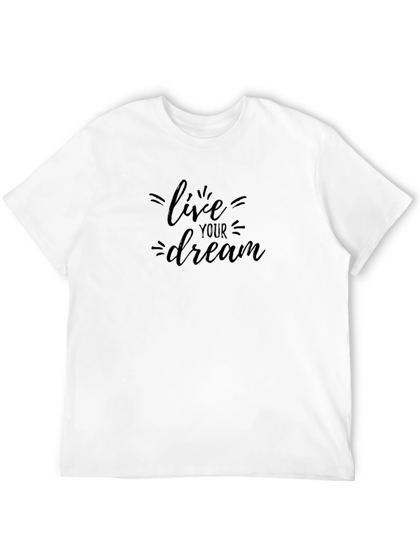 Live Your Dream Black Graphic Tee