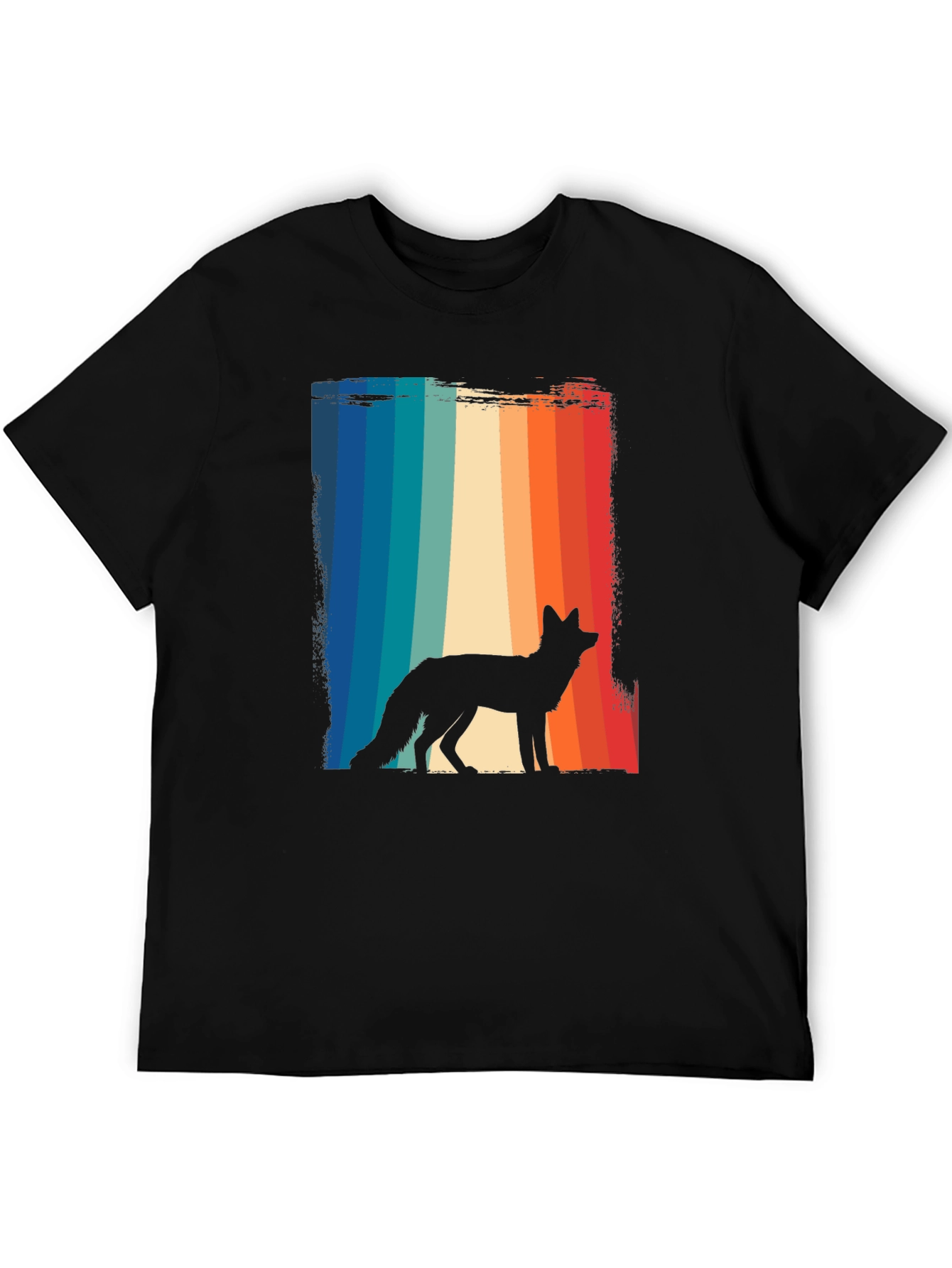 Retro Fox Silhouette Graphic Tee