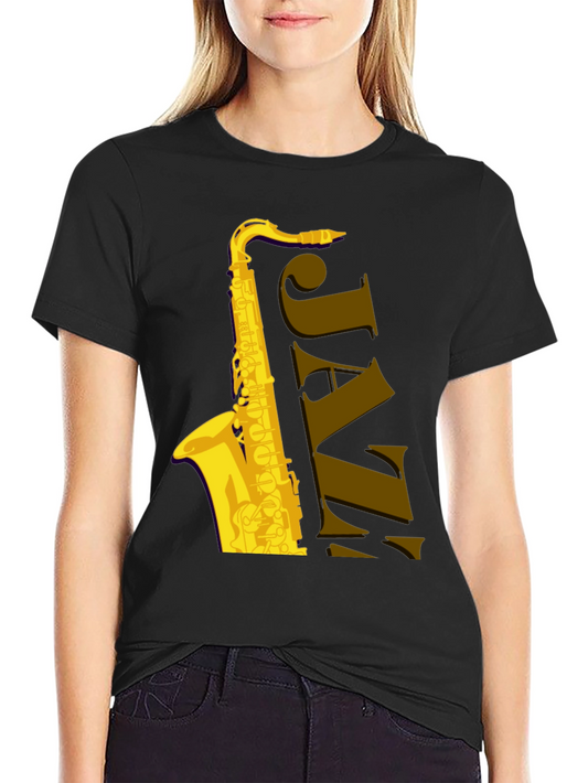 Jazz Saxophone T-Shirt - Musical Style Tee