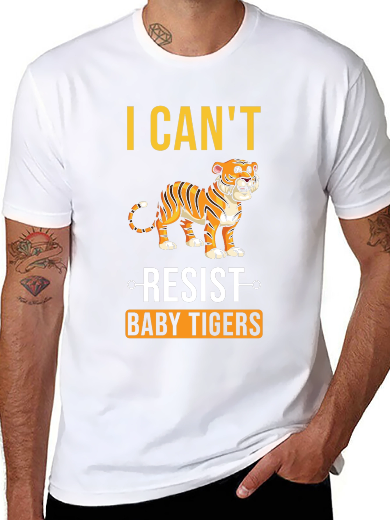 I Cant Resist Baby Tigers Graphic T-Shirt