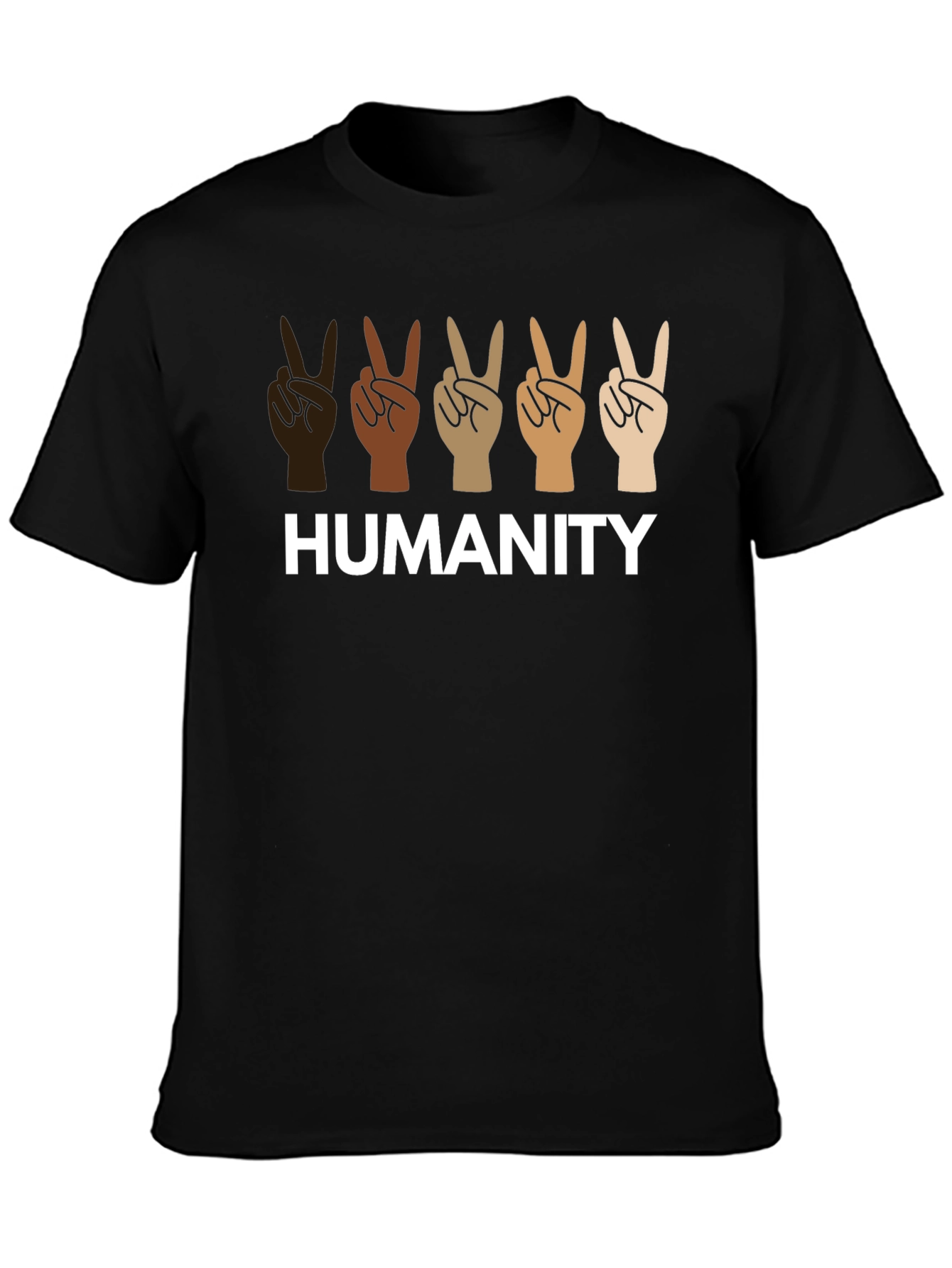 Humanity Peace Sign Diversity T-Shirt