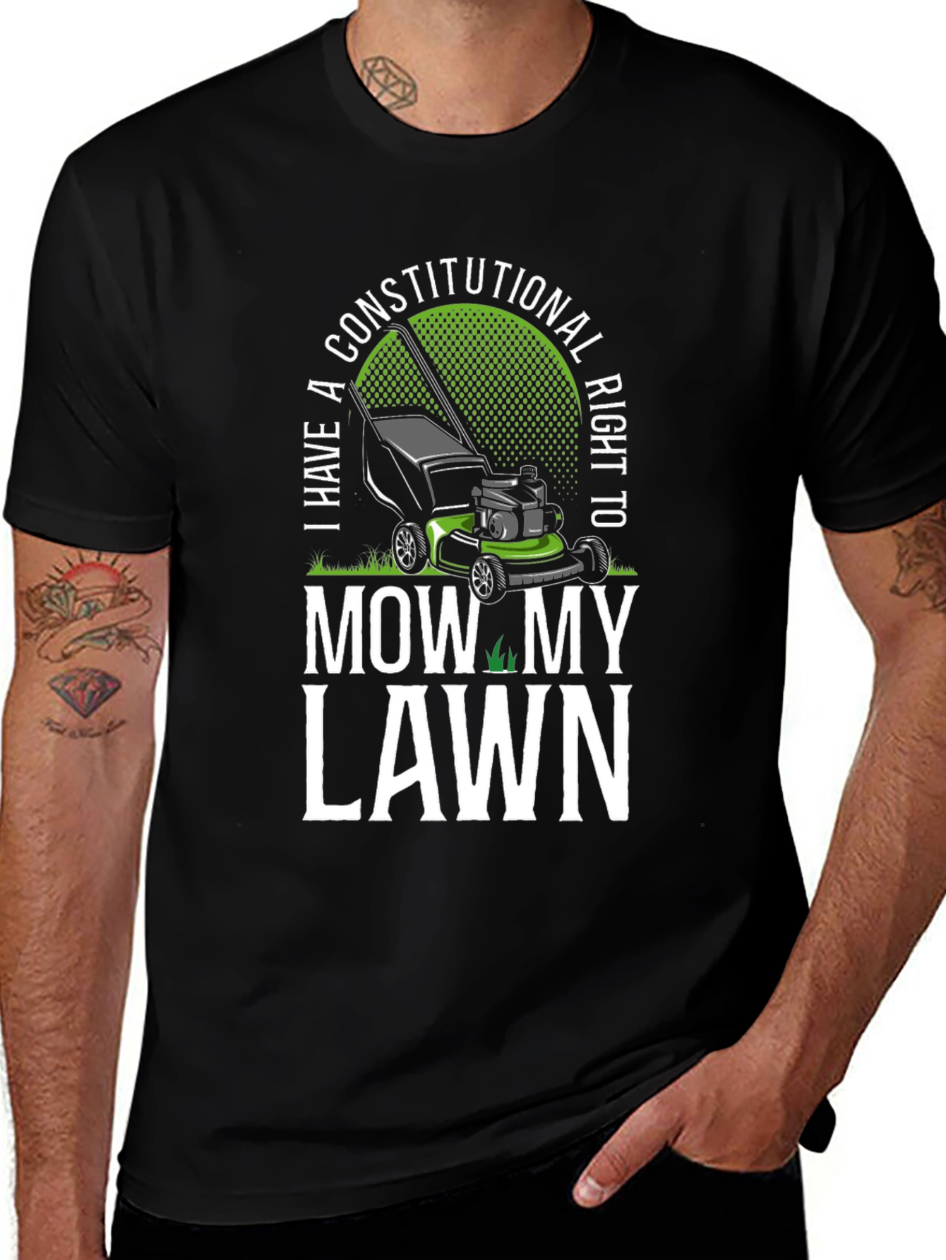 Funny Constitutional Right to Mow My Lawn T-Shirt