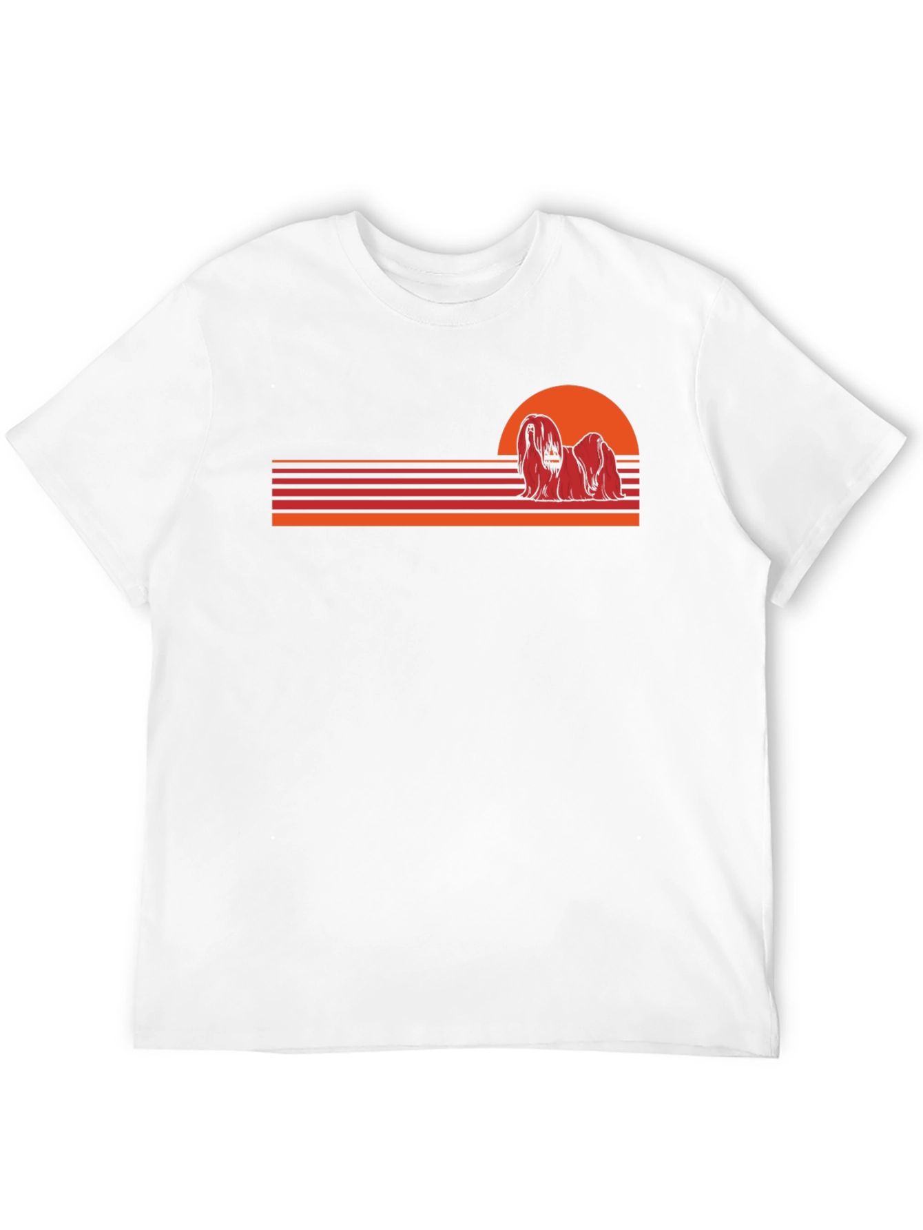 Retro Dog Sunset T-Shirt