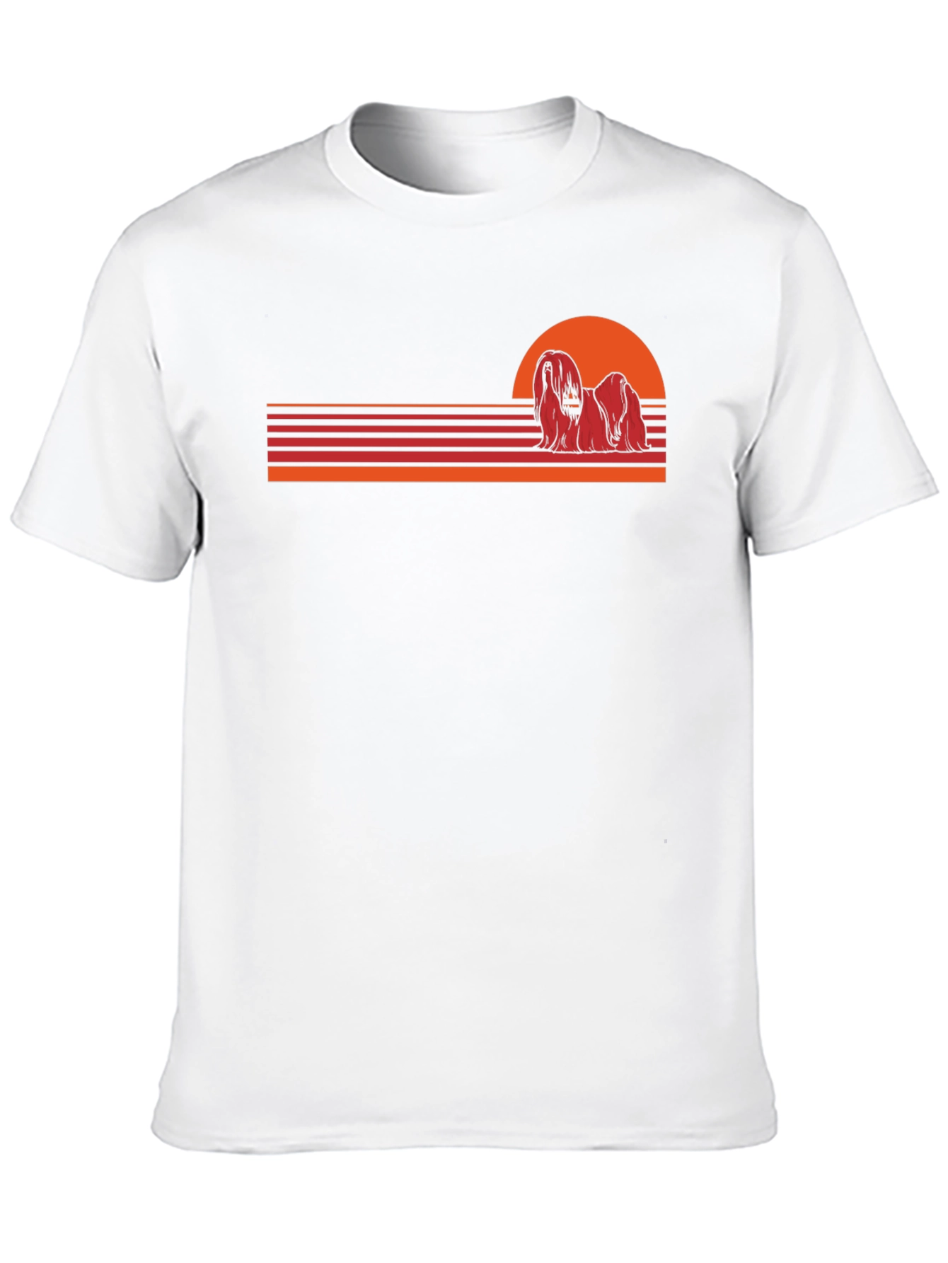 Retro Dog Sunset T-Shirt