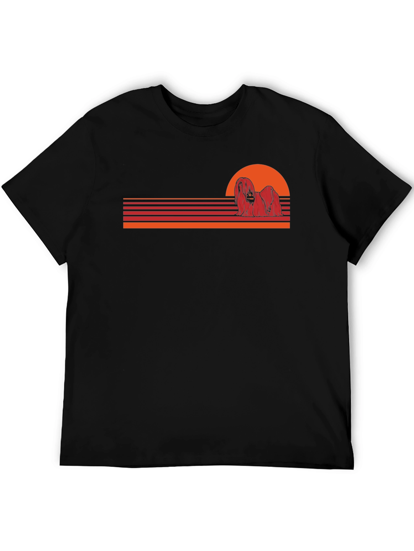 Retro Dog Sunset T-Shirt