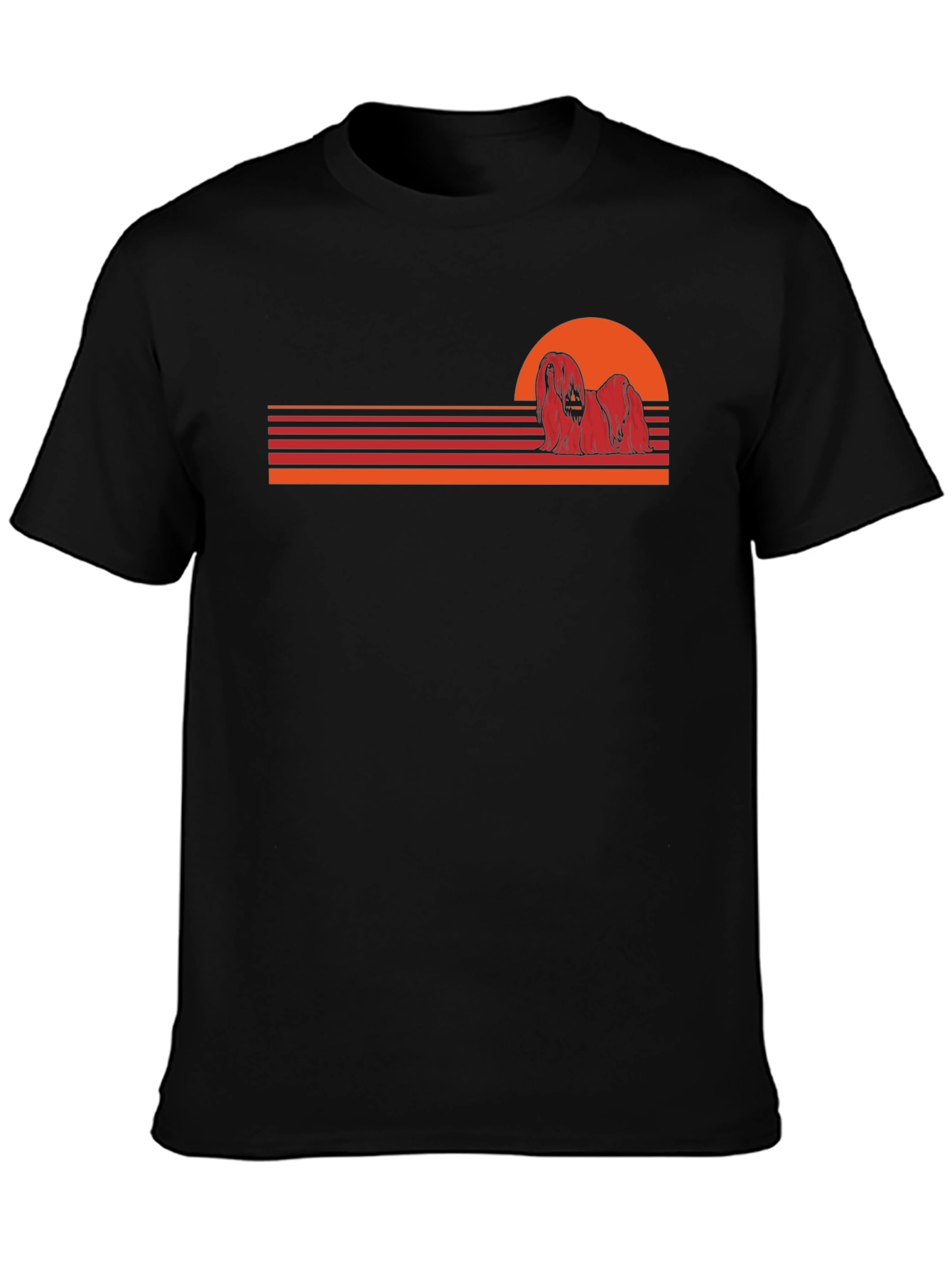 Retro Dog Sunset T-Shirt