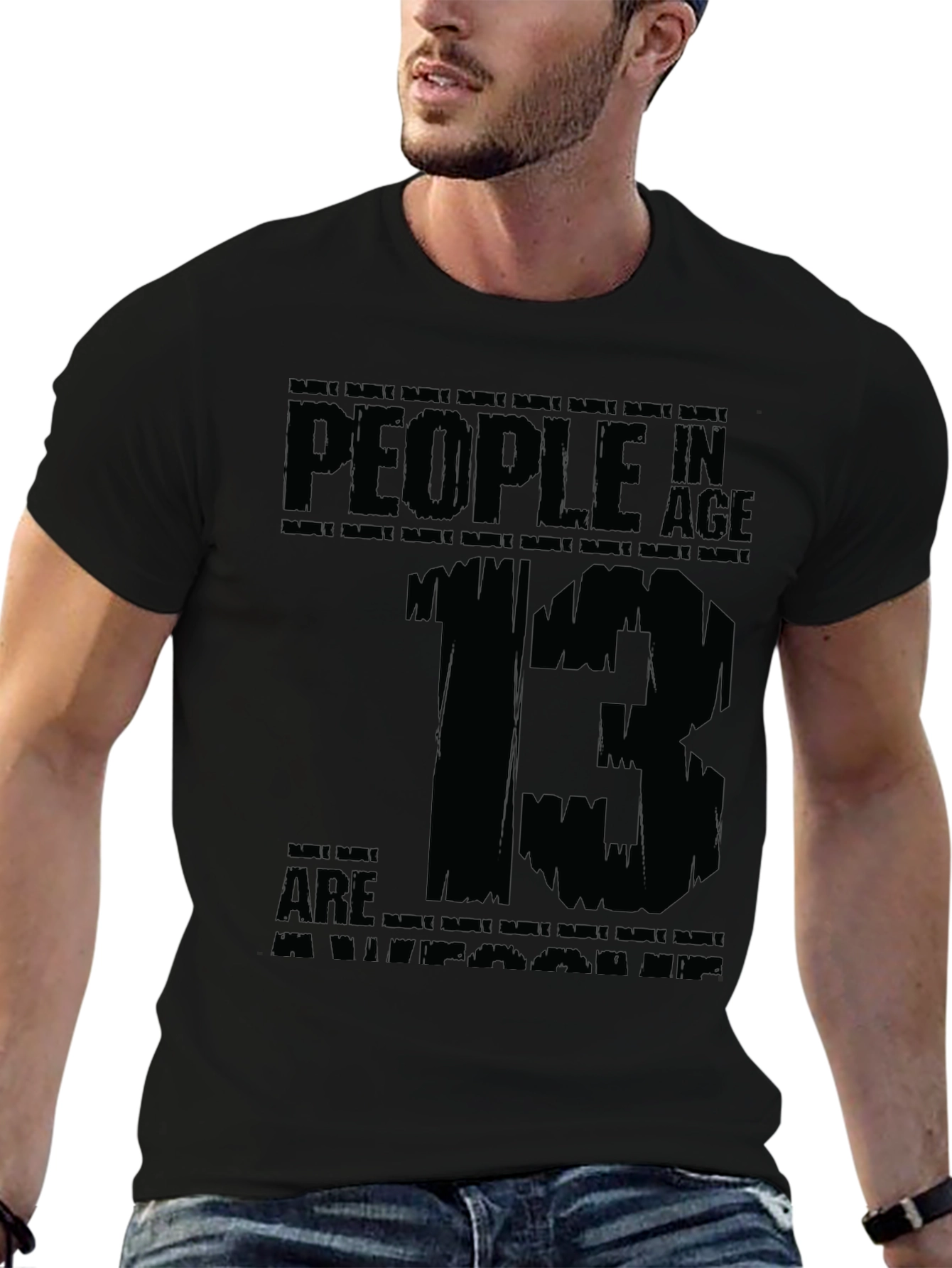People in Age 13 T-Shirt Graphic Tee