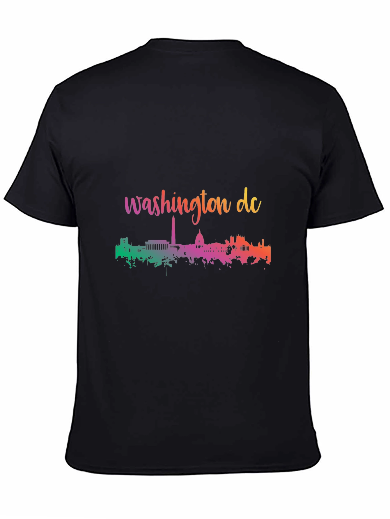 Washington DC Skyline Black T-Shirt