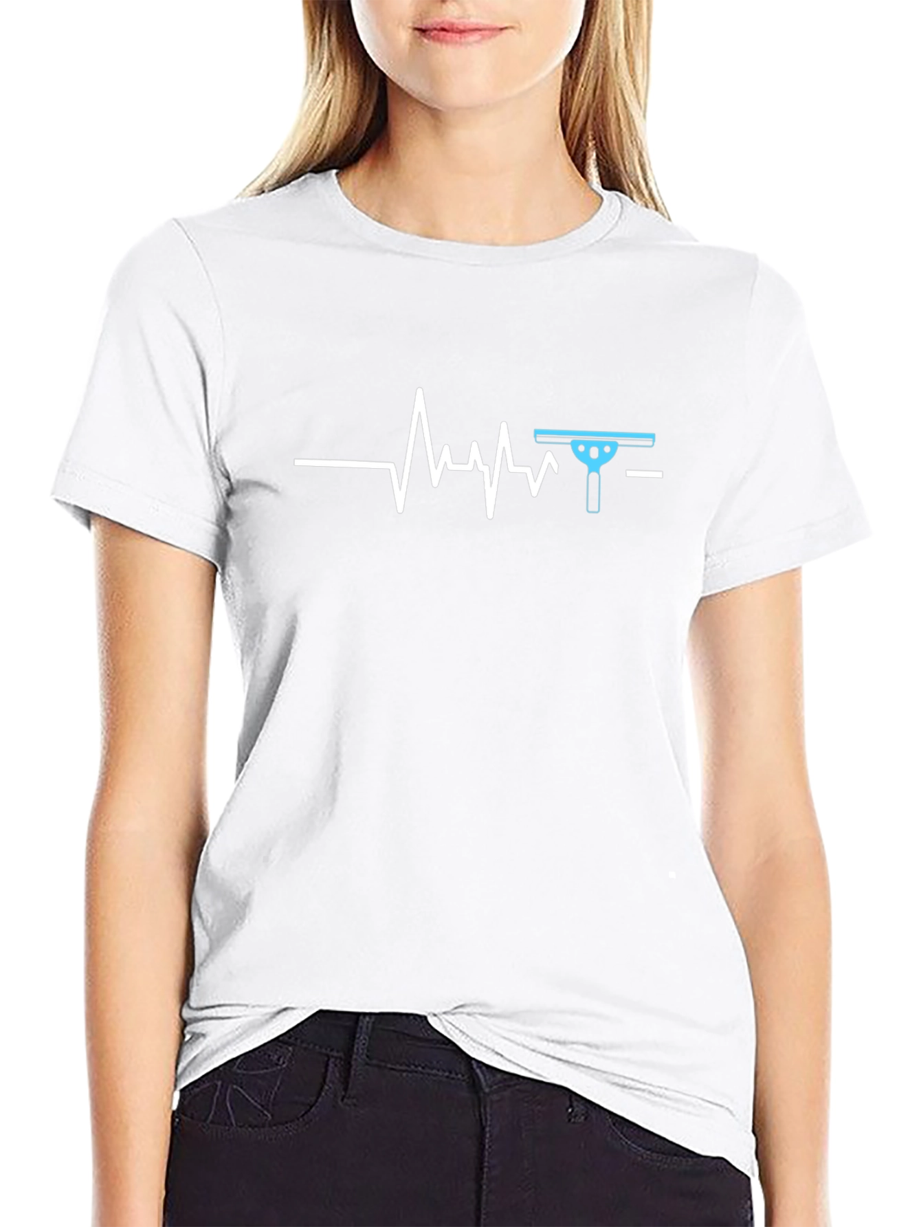 Window Cleaner Heartbeat T-Shirt - Cleaning Obsessed!