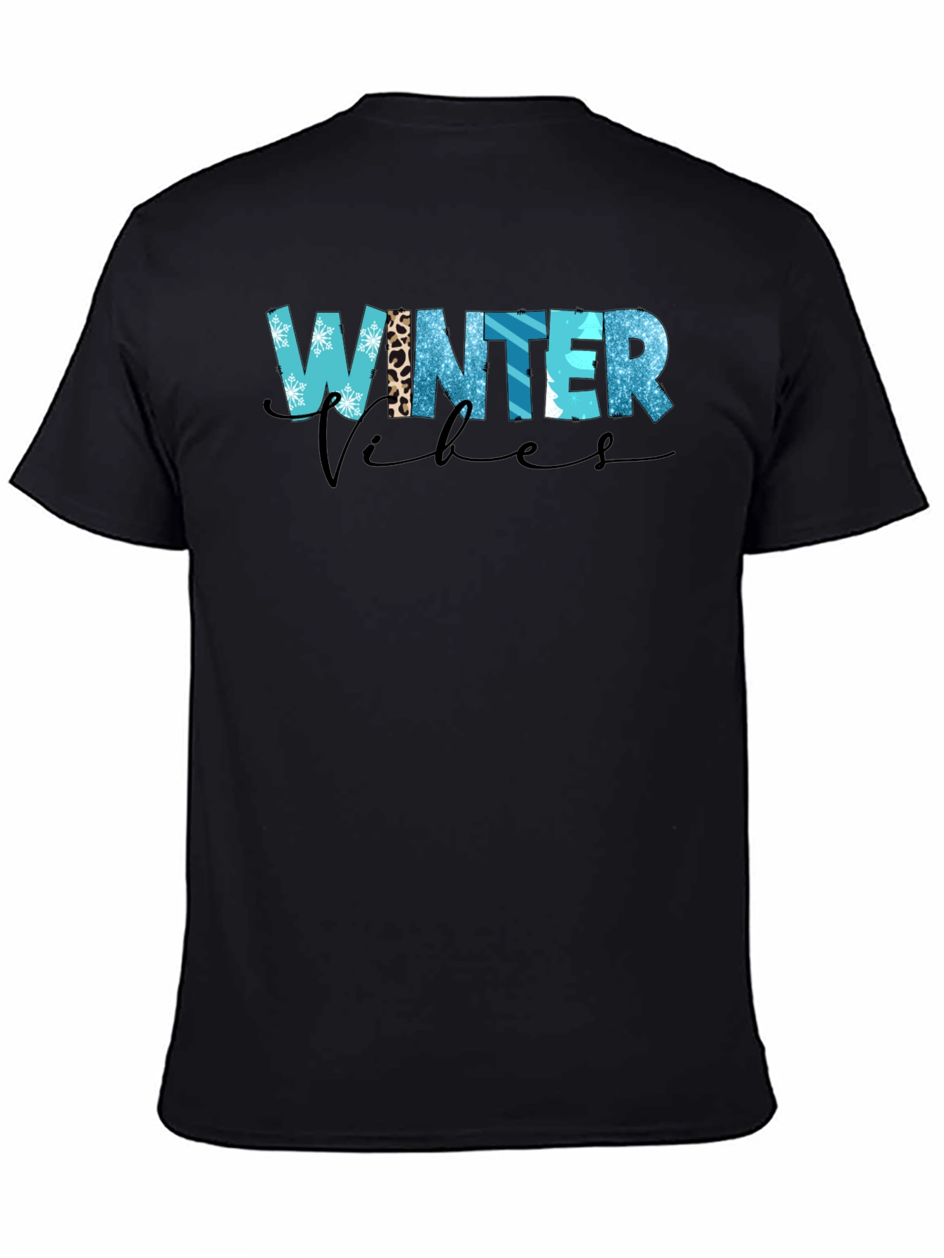 Winter Vibes Graphic Tee - Trendy Holiday Shirt