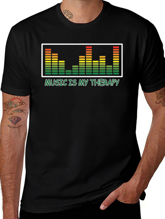Music is My Therapy T-Shirt - Graphic Tee