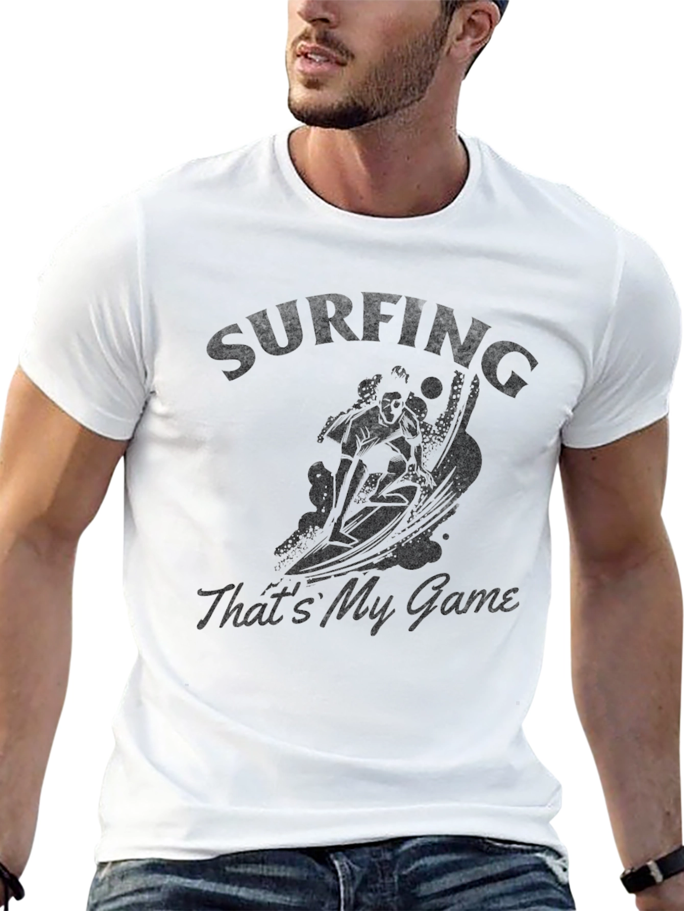 Surfing Graphic T-Shirt - Thats My Game!