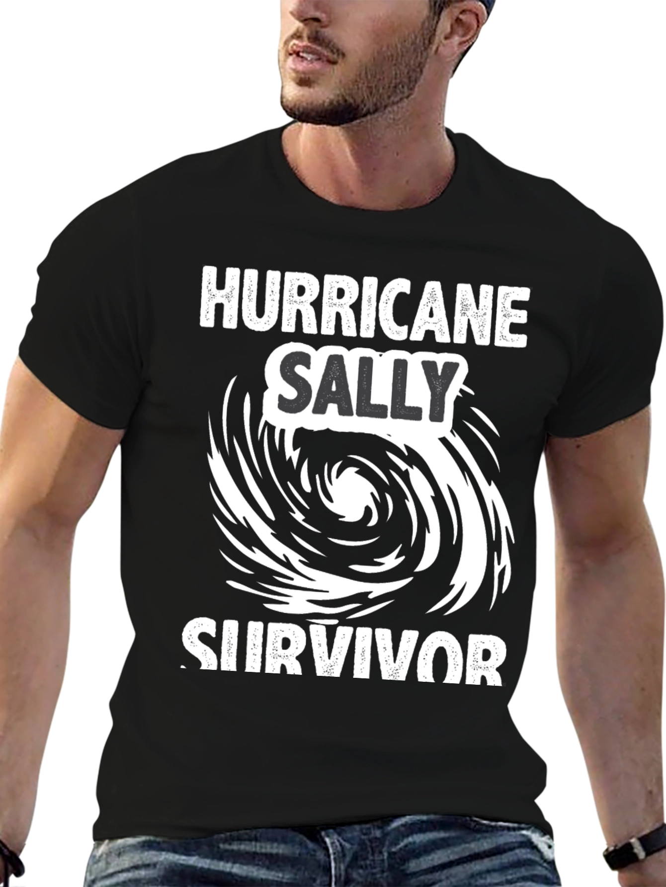 Hurricane Sally Survivor Black T-Shirt
