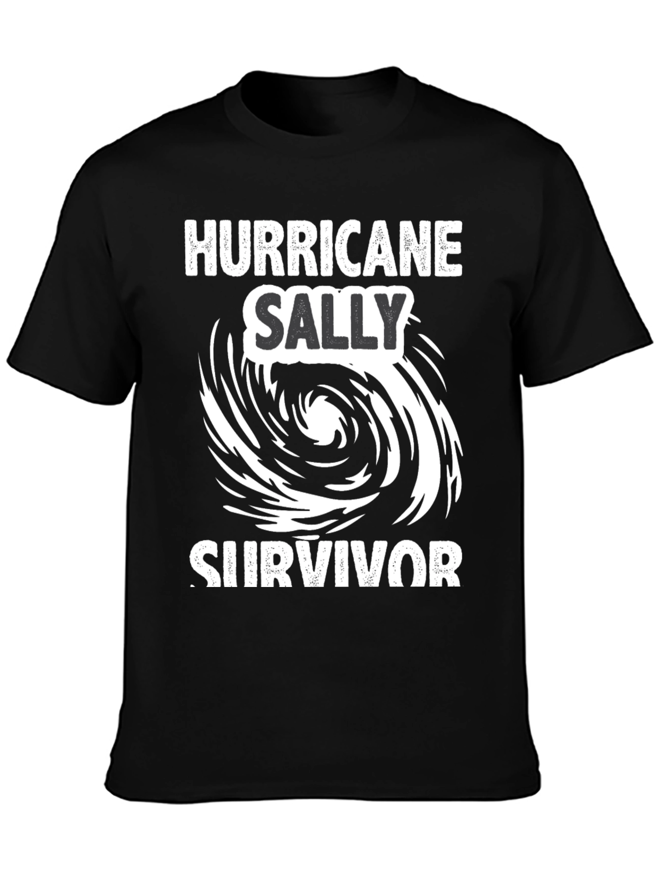 Hurricane Sally Survivor Black T-Shirt