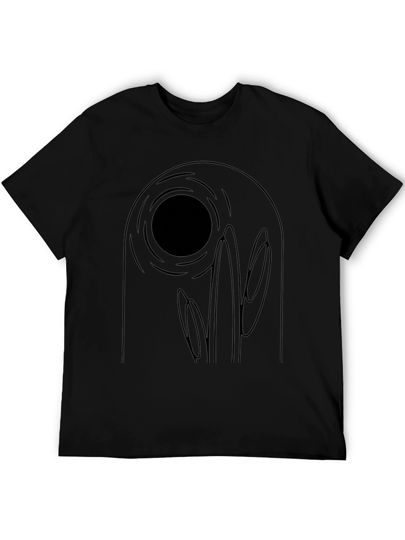 Abstract Black Graphic Tee - Unique Design