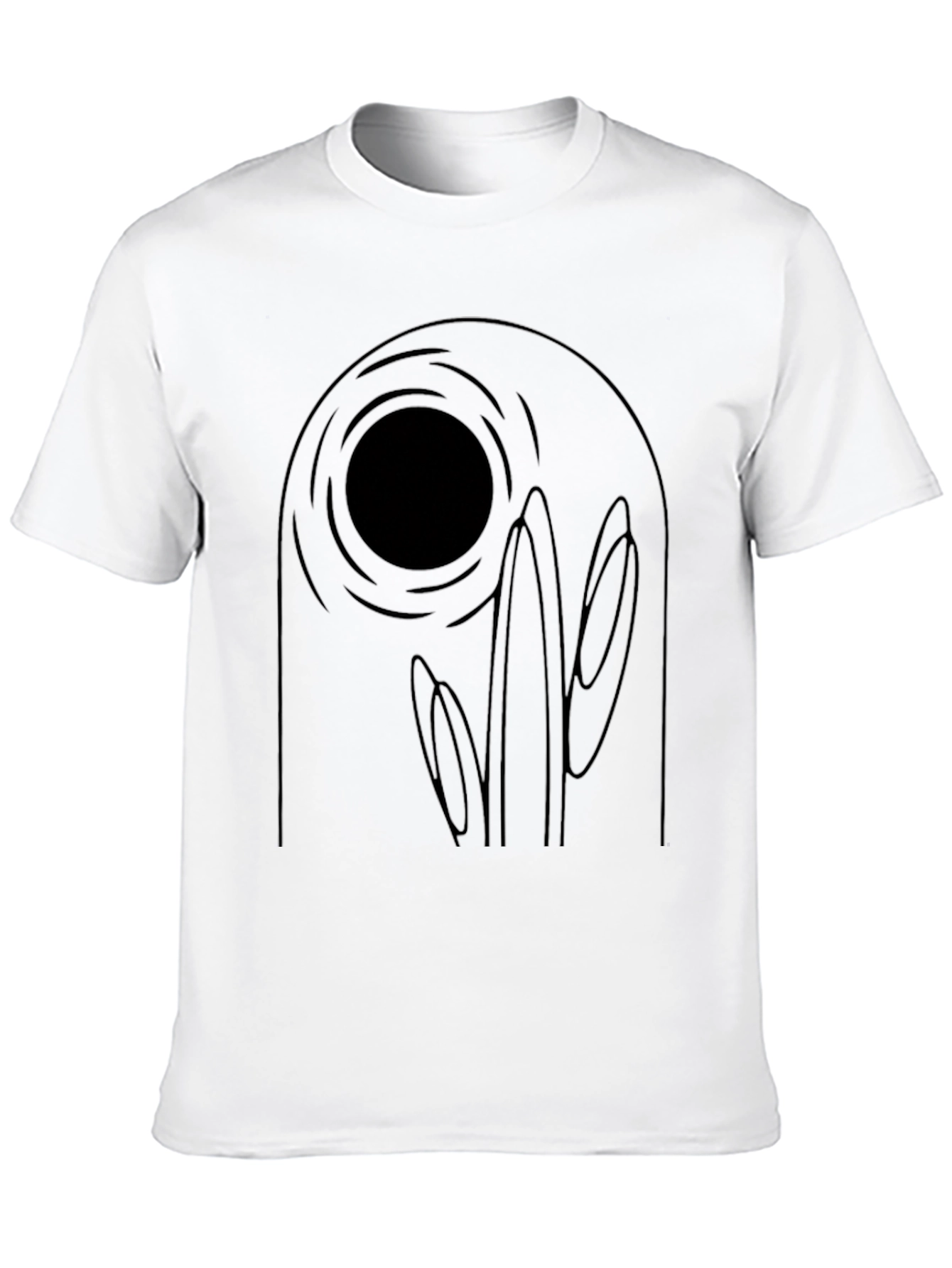 Abstract Black Graphic Tee - Unique Design
