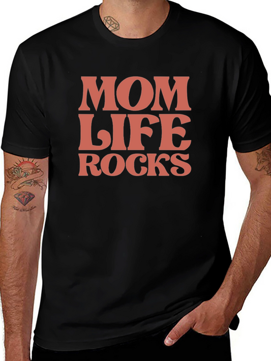 Mom Life Rocks Graphic Tee - Stylish Comfort