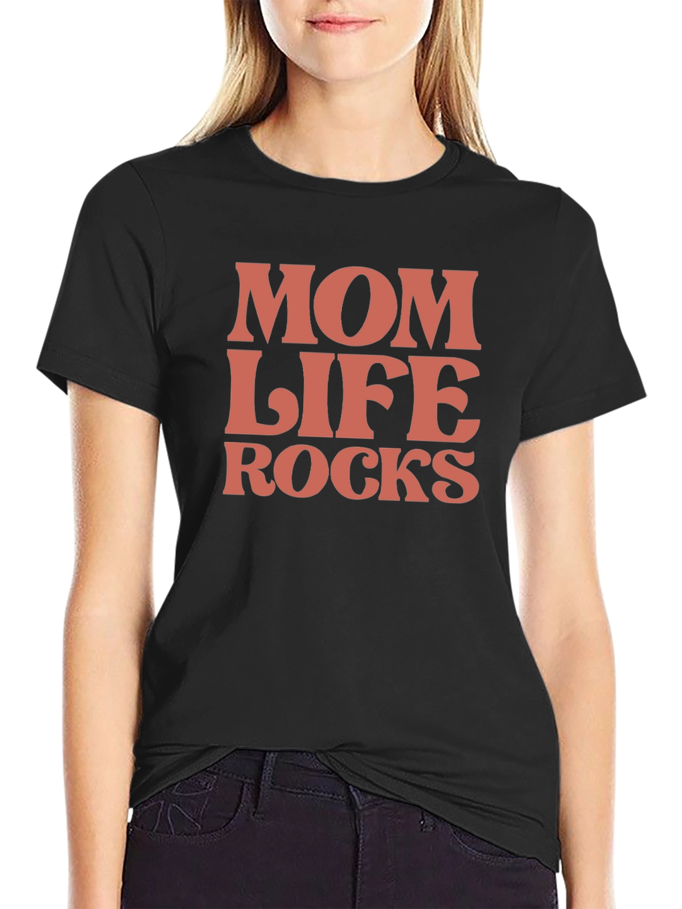 Mom Life Rocks Graphic Tee - Stylish Comfort