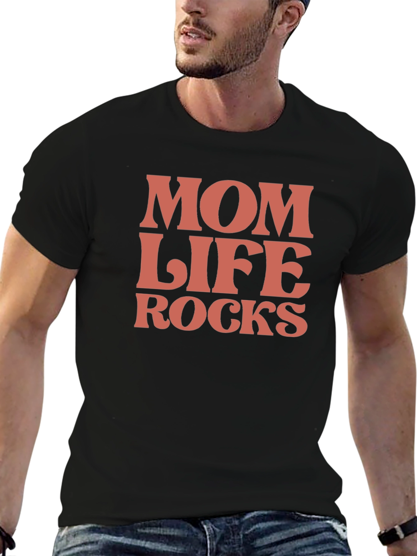 Mom Life Rocks Graphic Tee - Stylish Comfort