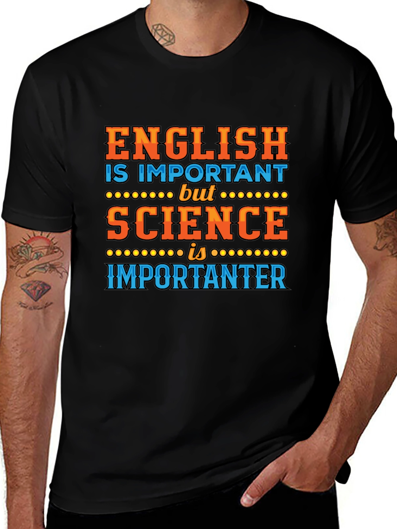 English vs. Science Tee - Importanter T-Shirt