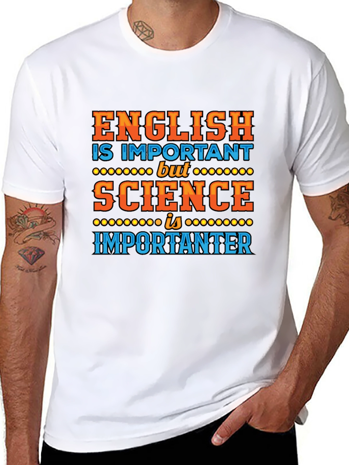 English vs. Science Tee - Importanter T-Shirt