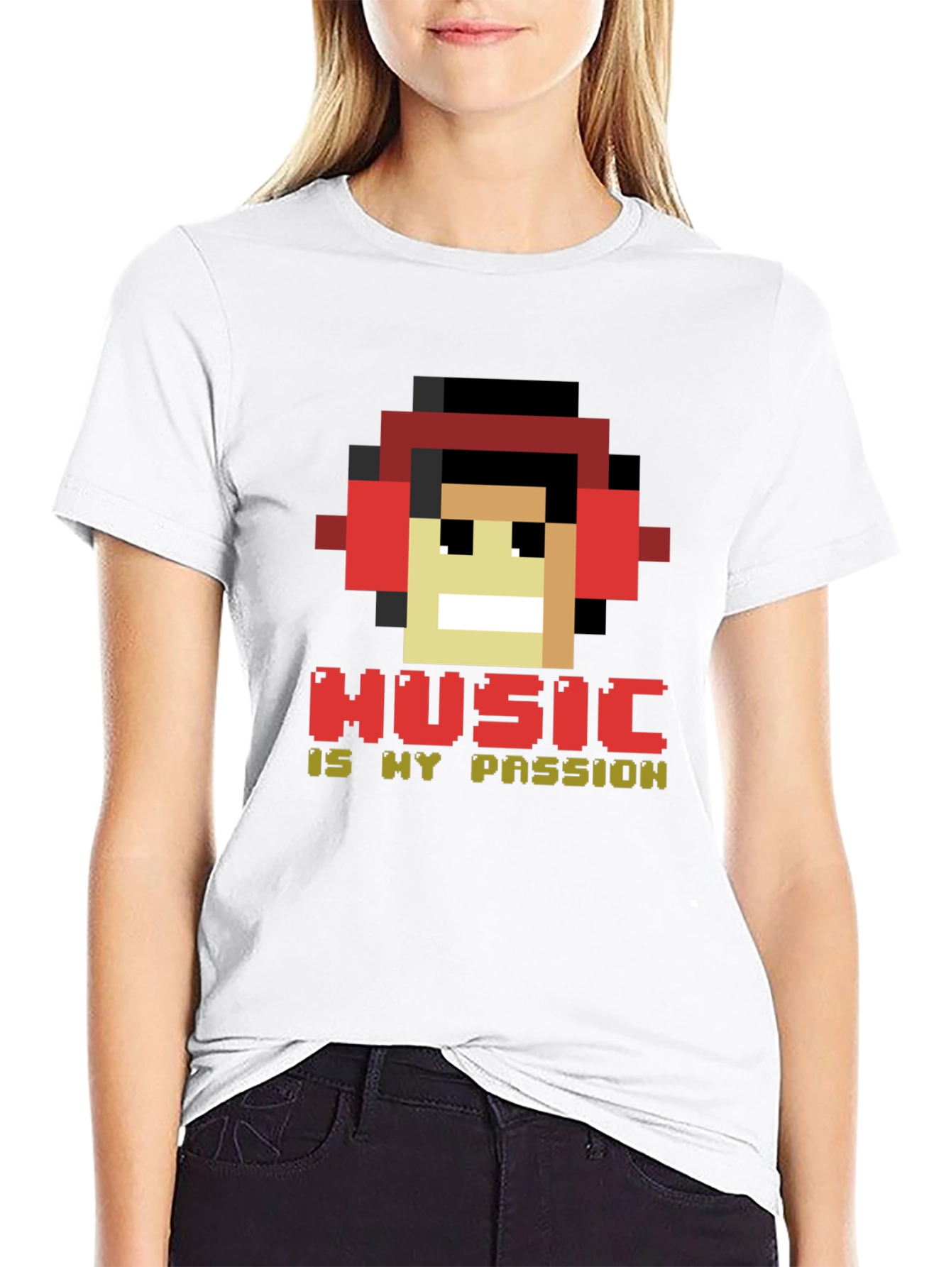 Pixel Music Lover Graphic Tee