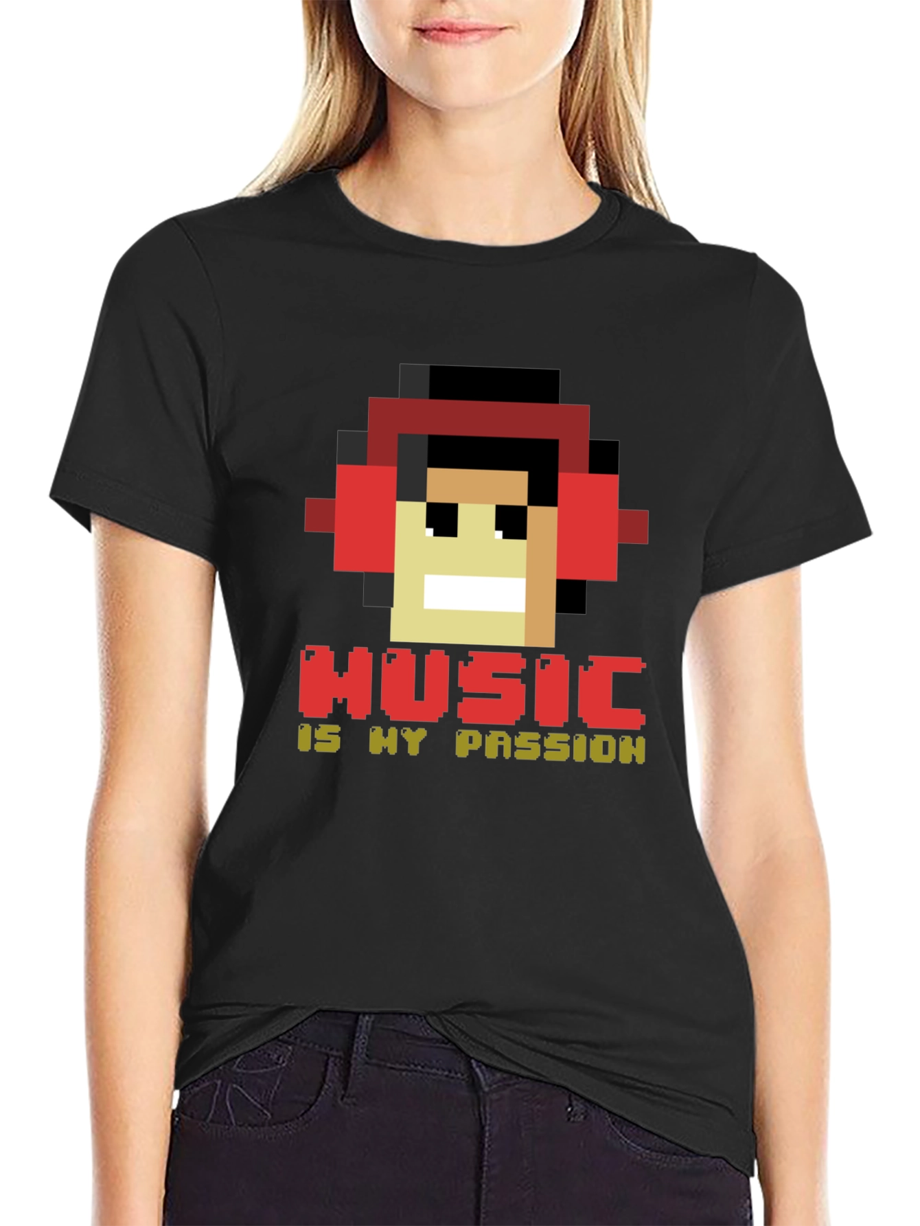 Pixel Music Lover Graphic Tee