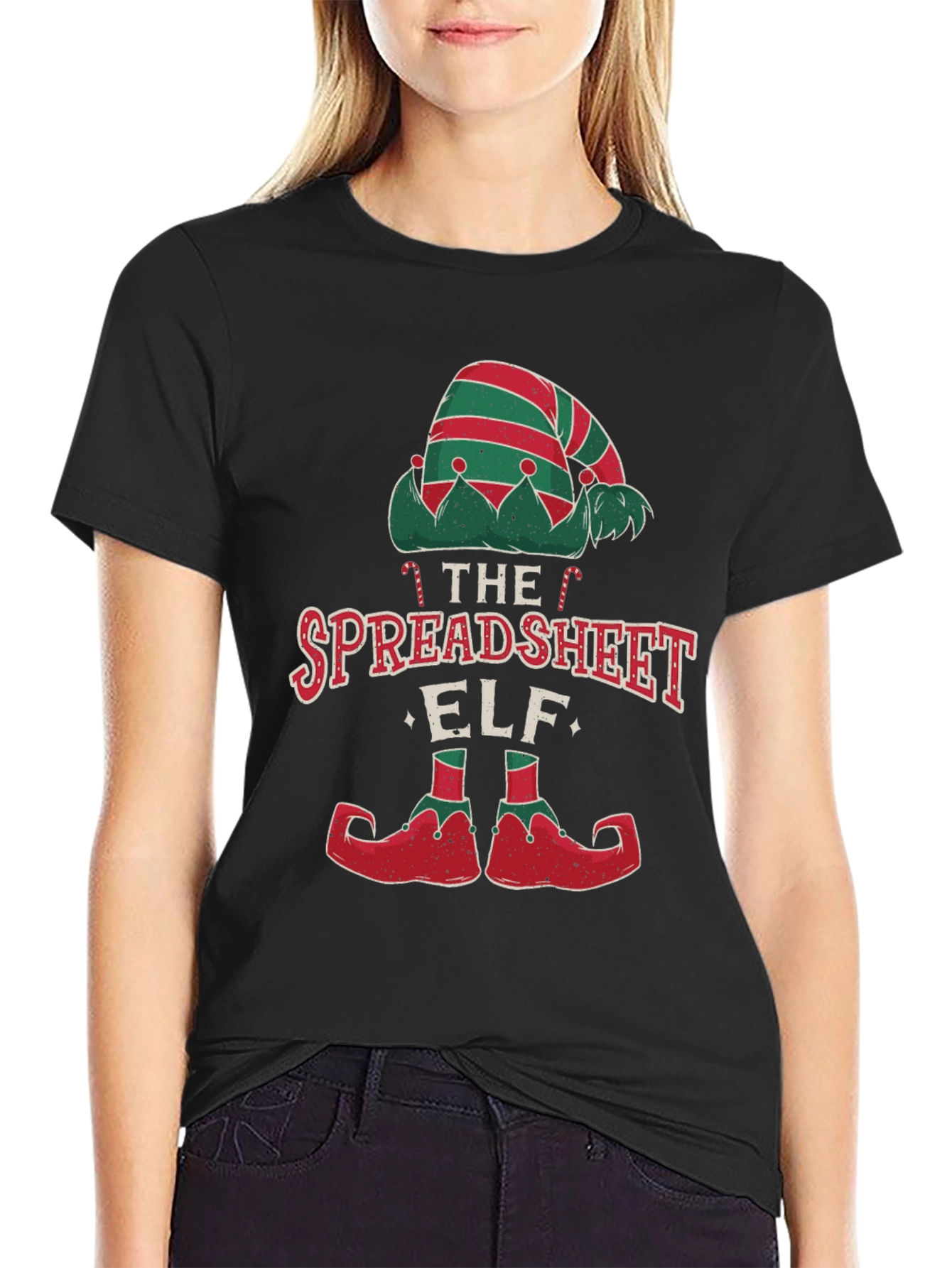 Spreadsheet Elf T-Shirt - Festive Holiday Tee