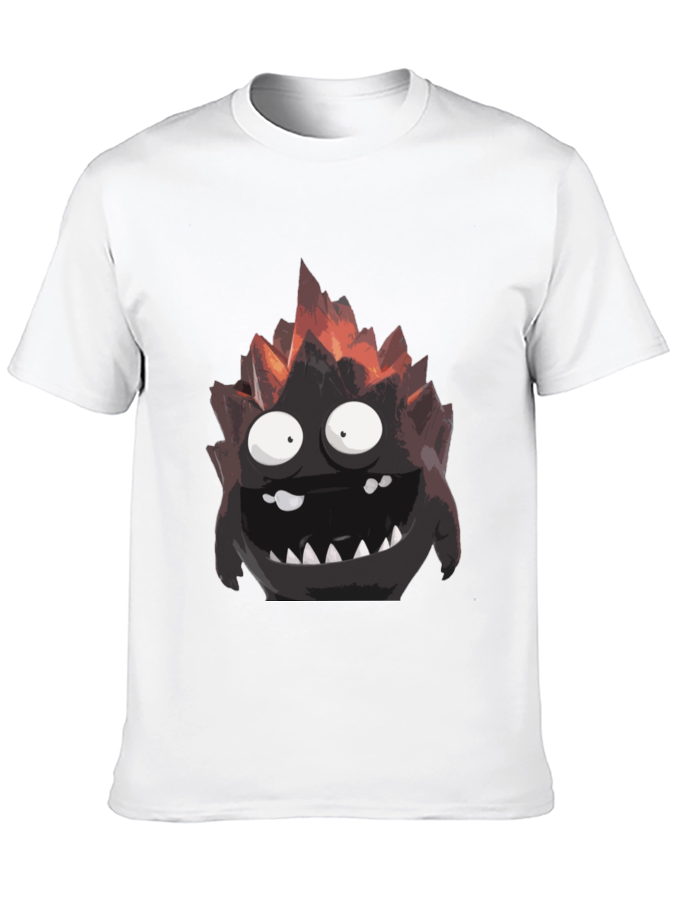 Monster Graphic Tee - Black Cotton T-Shirt