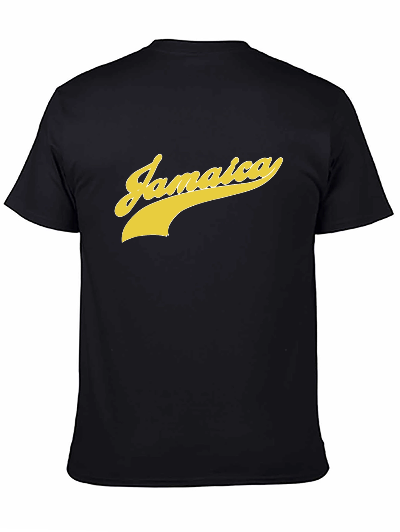 Jamaica Script Tee - Bold Style Black T-Shirt