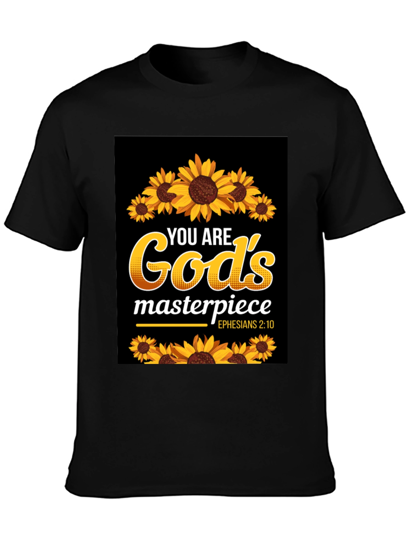 Gods Masterpiece Sunflower Christian T-Shirt