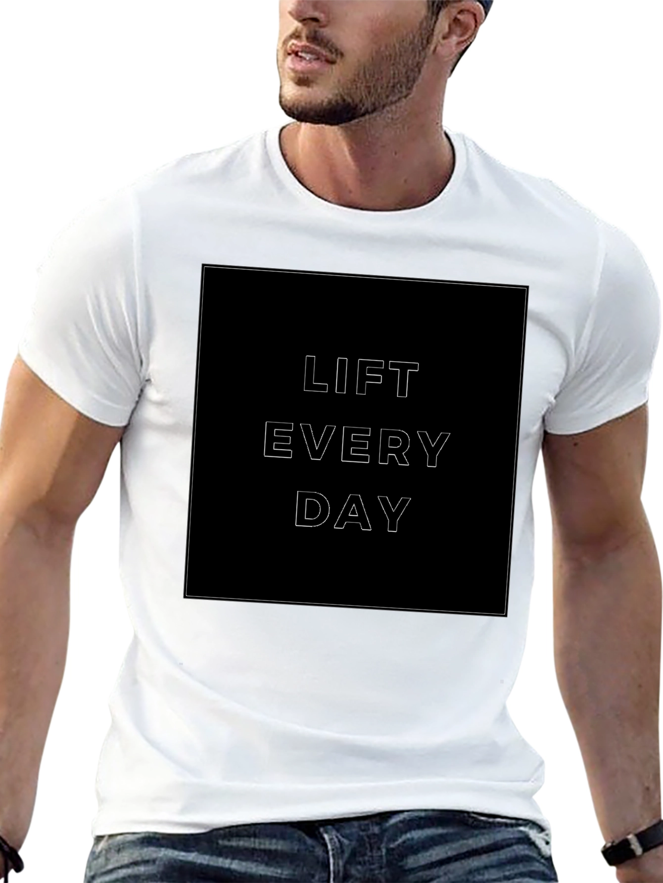 Lift Every Day Graphic Tee - Black