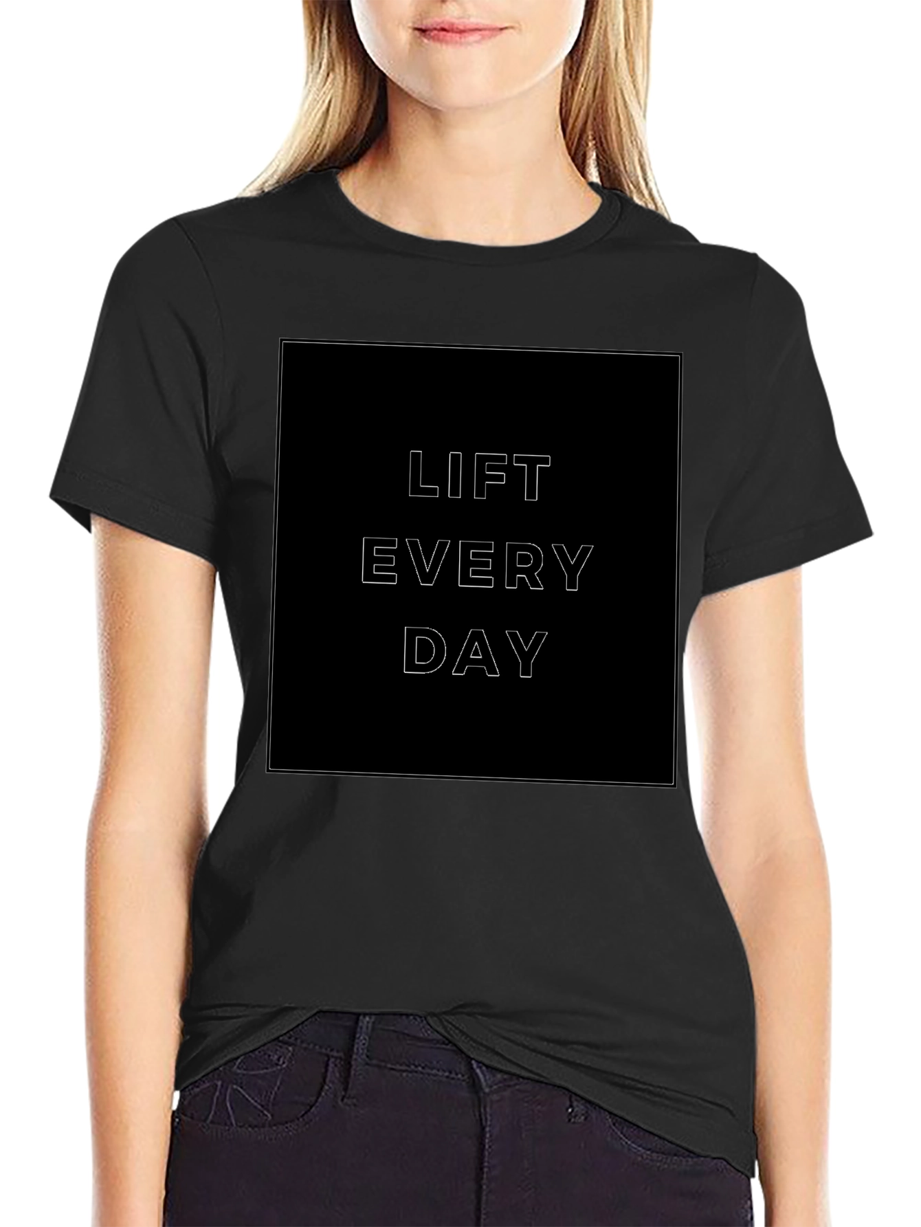 Lift Every Day Graphic Tee - Black