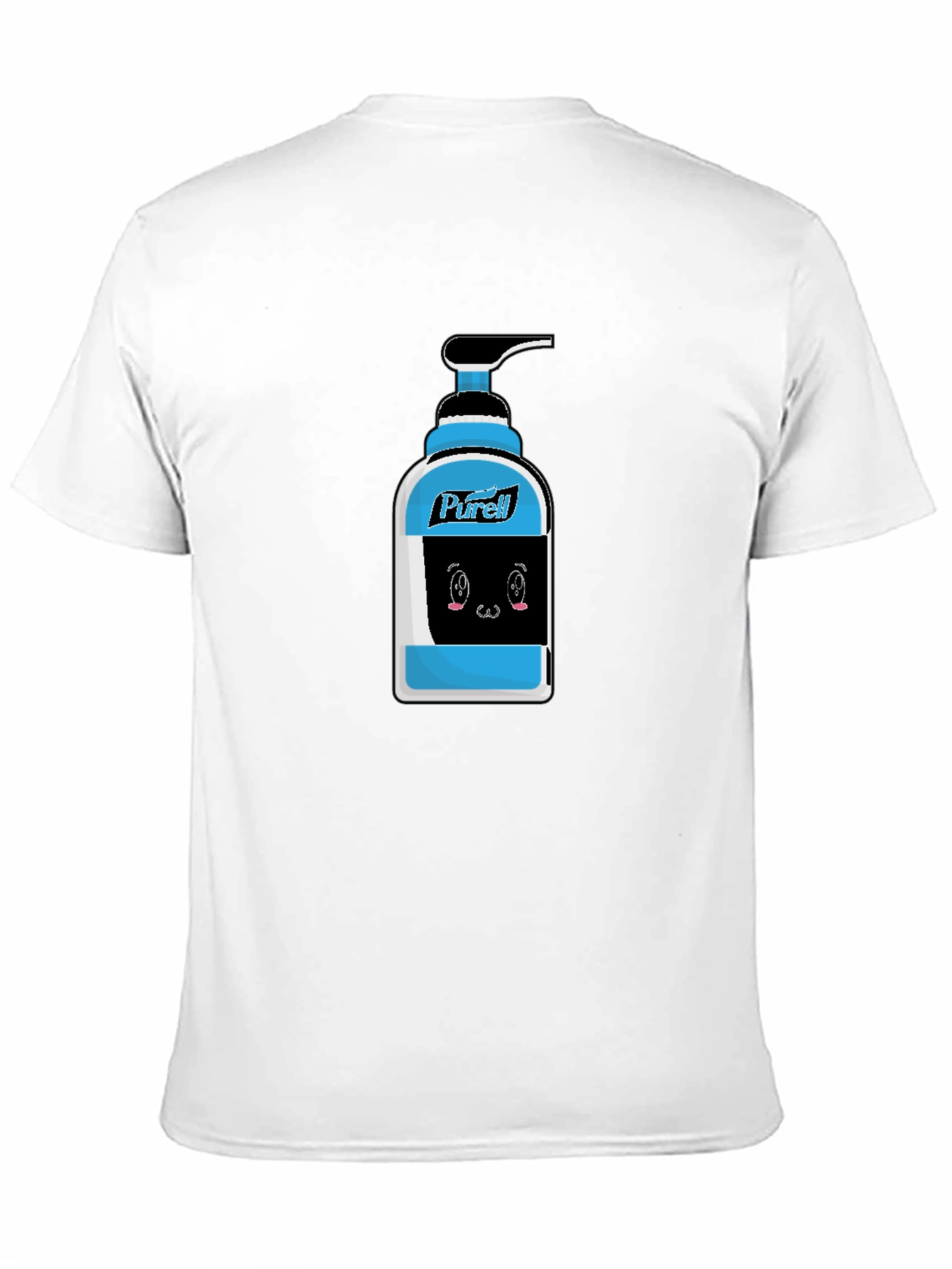 Purell Cartoon Graphic Black T-Shirt