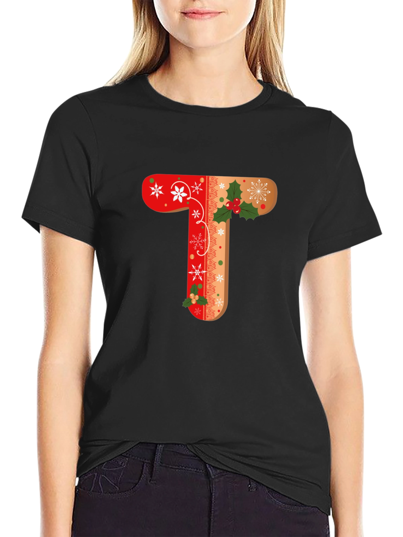 Holiday Letter T Shirt