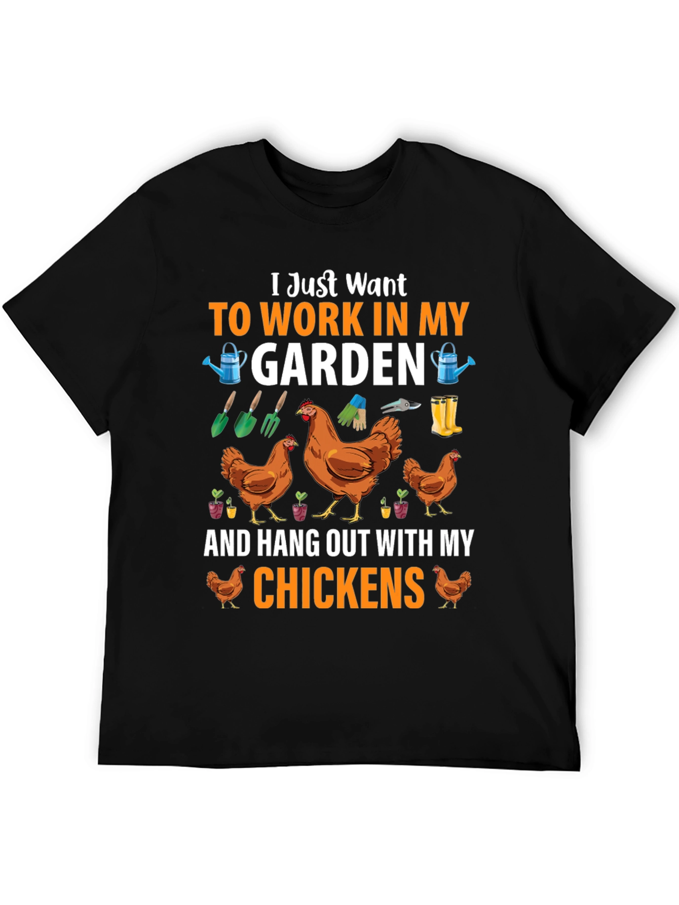 Gardening & Chickens Graphic Tee