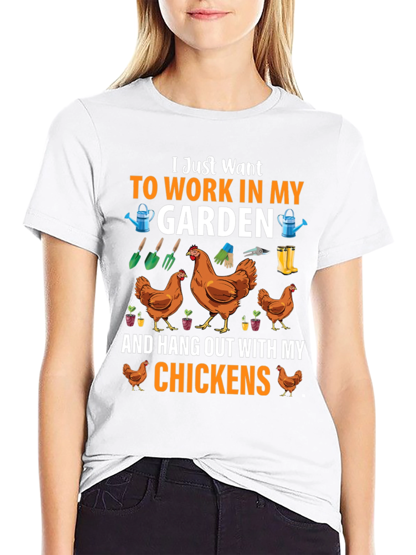 Gardening & Chickens Graphic Tee