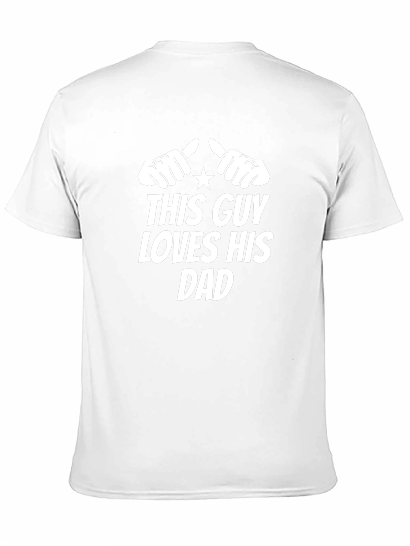 This Guy Loves His Dad T-Shirt - Black