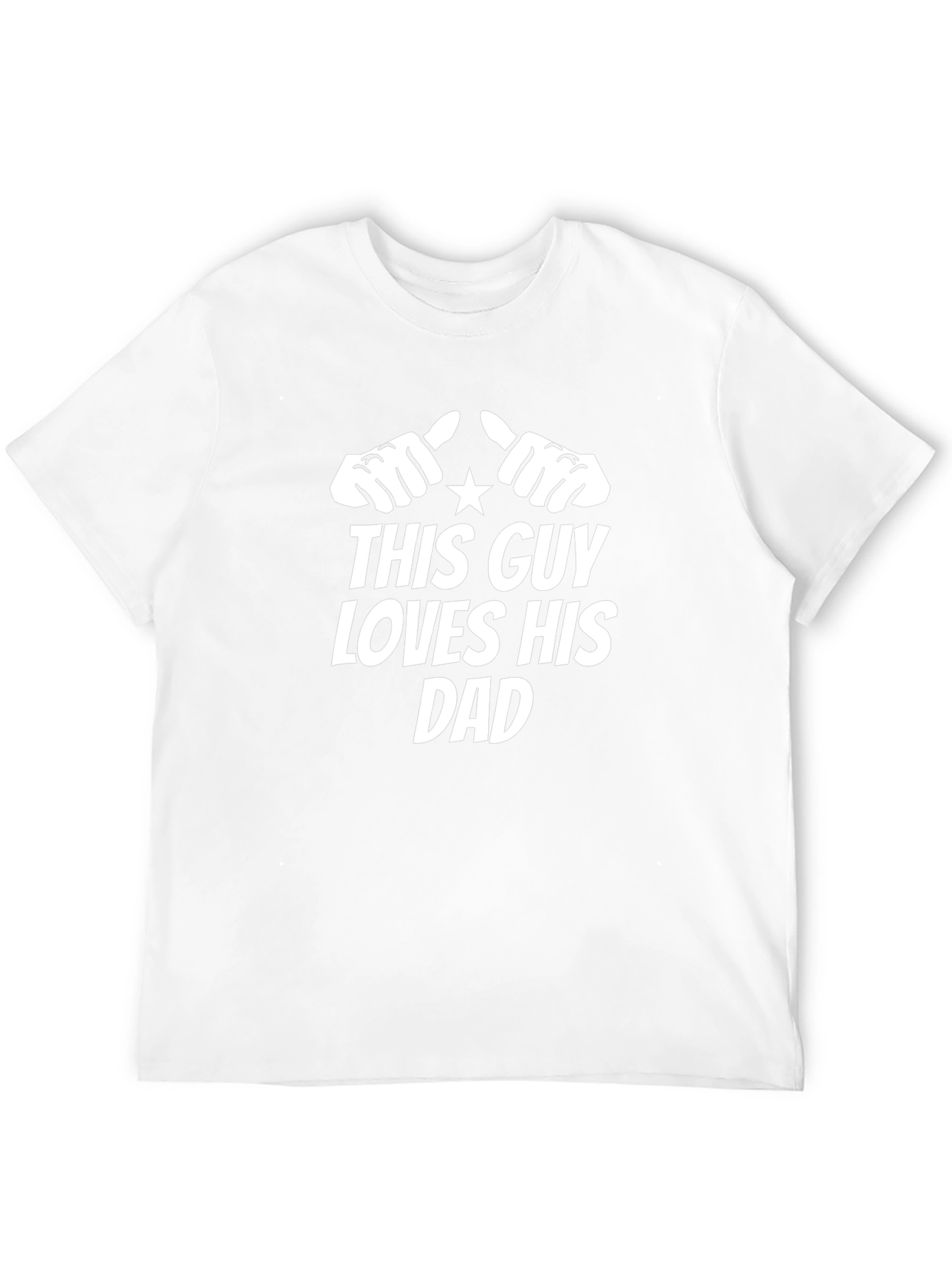 This Guy Loves His Dad T-Shirt - Black